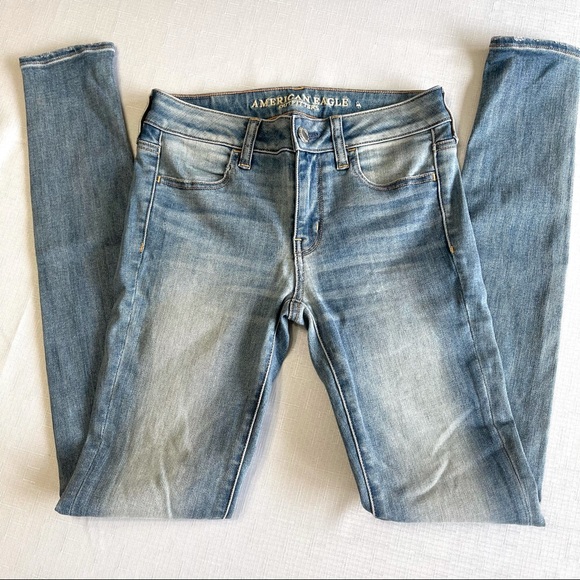 American Eagle Jegging Super Stretch 4 X-Long blue - Picture 3 of 12